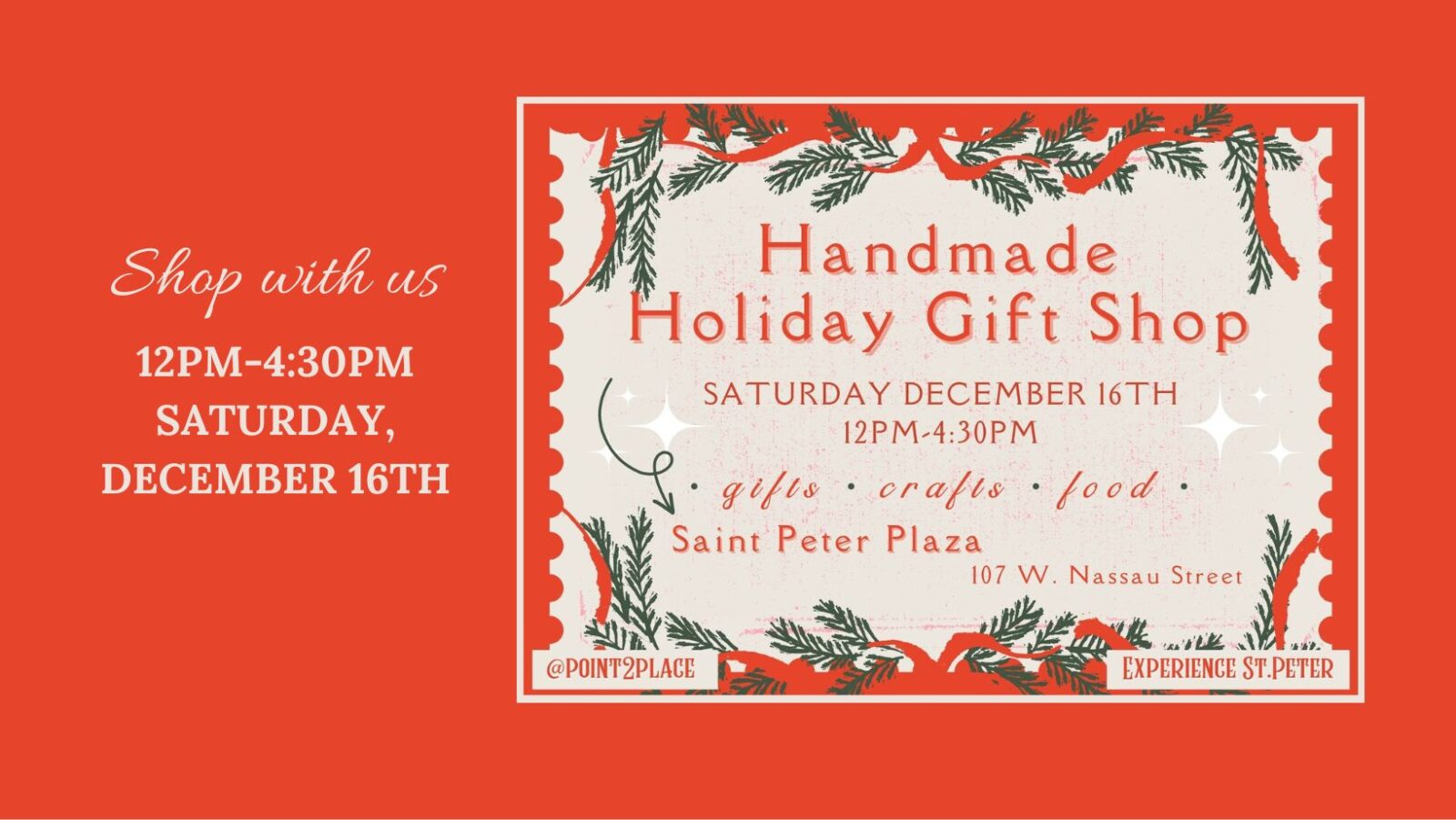 Handmade Holiday Gift Shop St. Peter Chamber